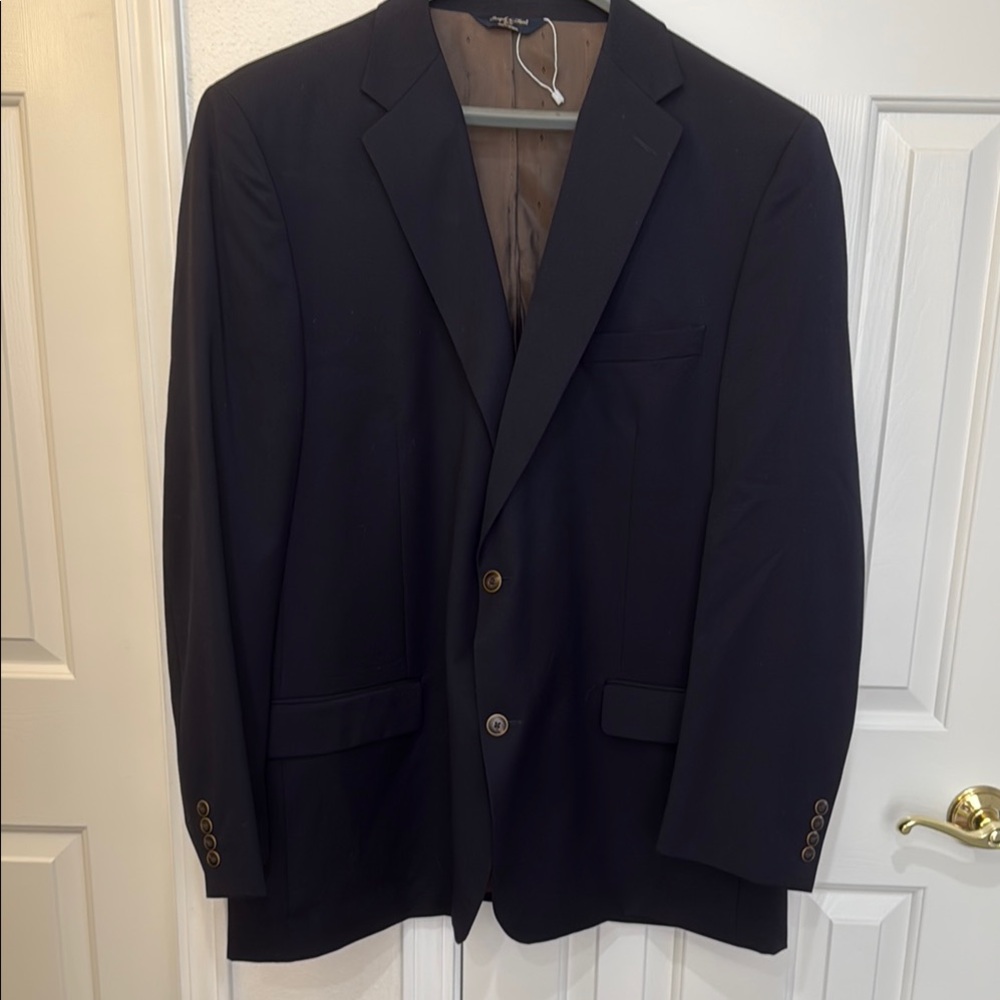 NWOT-Joseph & Feiss Gold-Black Blazer. Suit Jacket/Blazer. Black. Wool. Size 50L